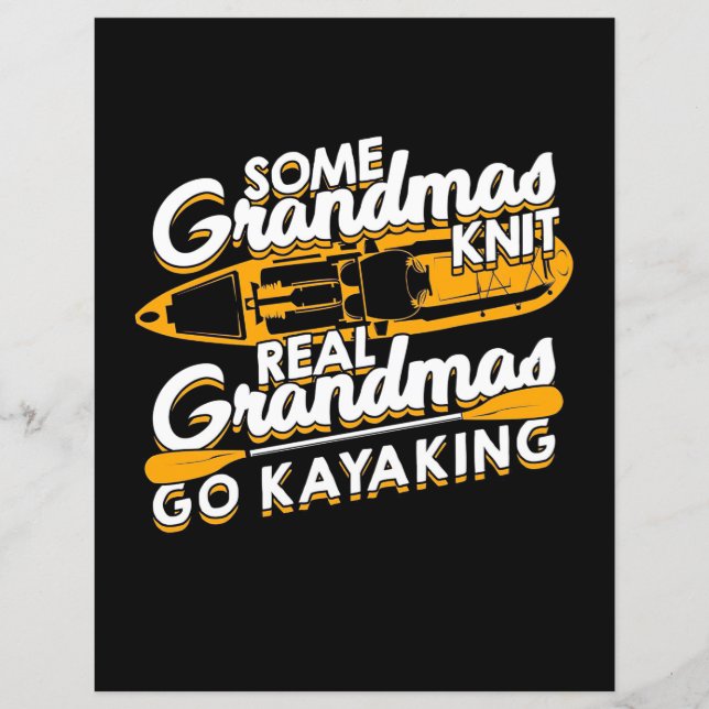 Lámina Abuelas De Verdad Van En Kayak (Anverso)