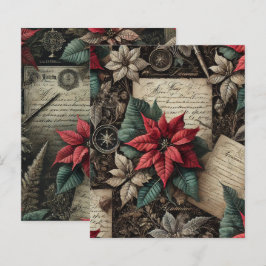 Lámina Academia Oscura Poinsettia Stationery Scrapbook