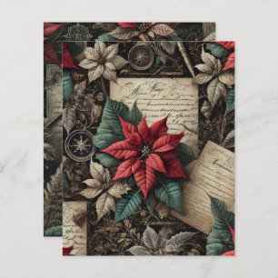 Lámina Academia Oscura Poinsettia Stationery Scrapbook