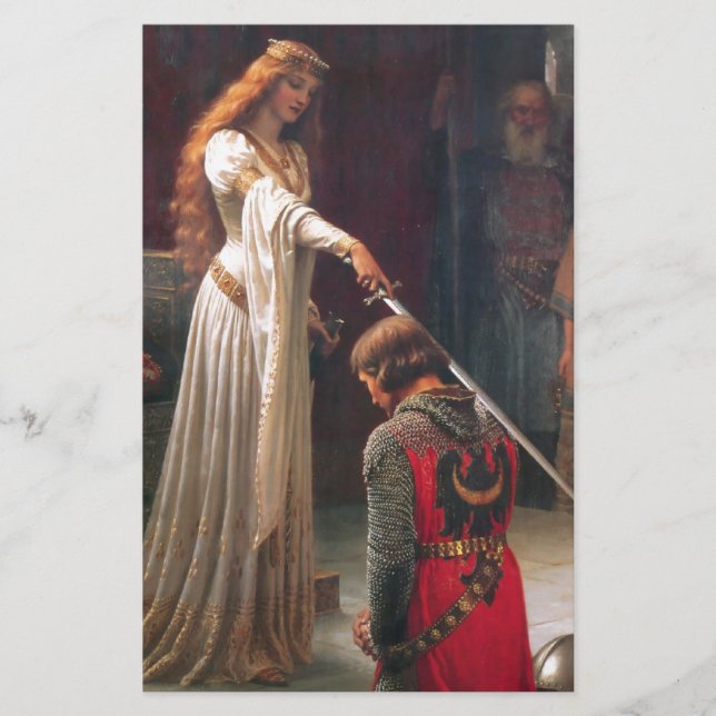 Lámina Accolade [Edmund Blair Leighton] (Anverso)