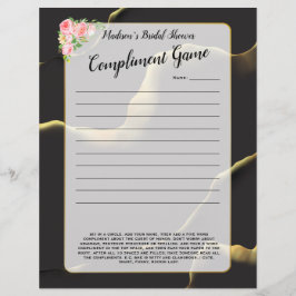 Lámina Aceite de tinta negro y 💡 dorado moderno abstract