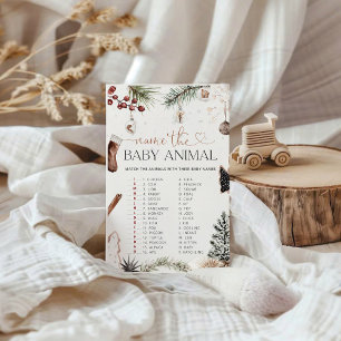 Lámina Acogedor nombre el juego de Baby Shower para anima
