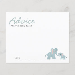 Lámina Aconseja A Mamá Ser Elefante Safari Baby Shower