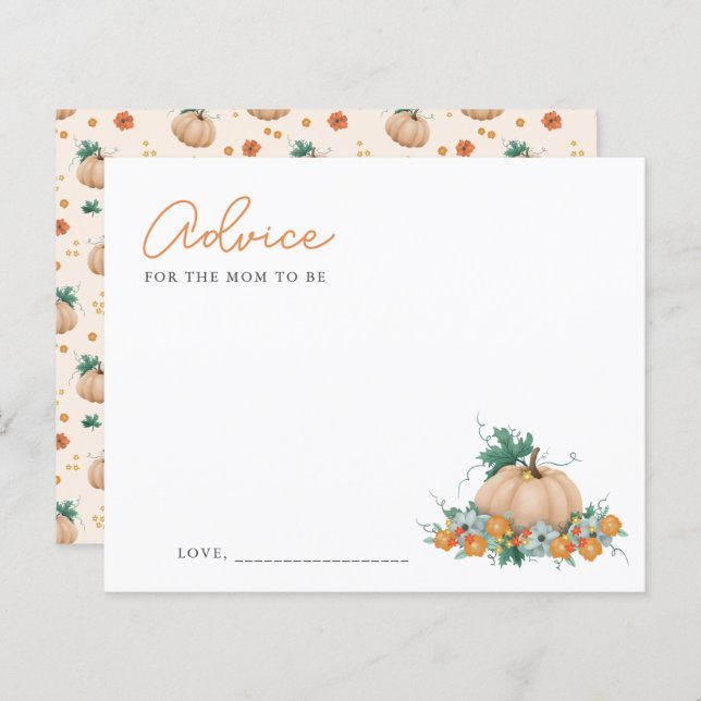 Lámina Aconsejar A Mamá Que Sea La Baby Shower De La Cala (Anverso / Reverso)