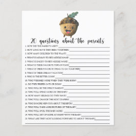 Lámina Acorn - juegos - 20 preguntas sobre los padres