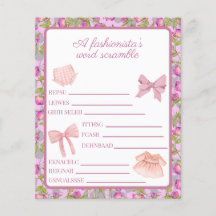 Actividad de palabras desordenadas para cumpleaños