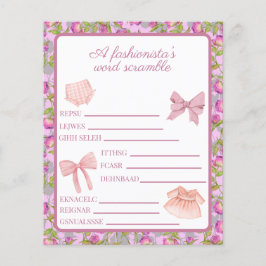 Lámina Actividad de palabras desordenadas para cumpleaños