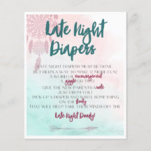 Actividad del Boho Late Night Diapers