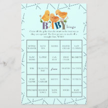 Acuarela Cute Pequeño Pollo Bingo Baby Shower