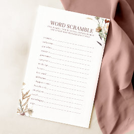 Lámina Acuarela Flor silvestre Palabra de novia Juego de 