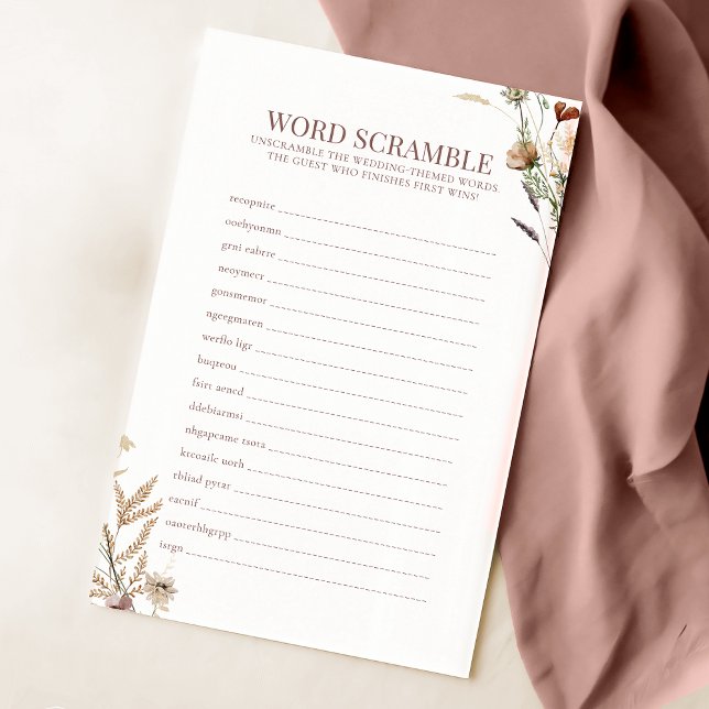 Lámina Acuarela Flor silvestre Palabra de novia Juego de  (Subido por el creador)