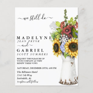 Lámina Acuarela Whimsical Sunflower Reneware Still Do