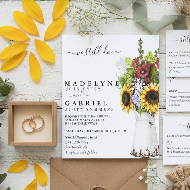 Lámina Acuarela Whimsical Sunflower Reneware Still Do (Subido por el creador)