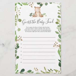 Lámina Adivina el Baby Shower del bebé