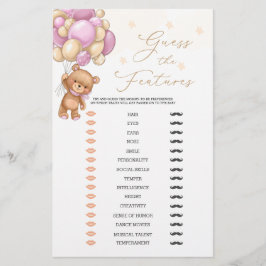 Lámina Adivina El Bebé Cuenta Con La Partida Baby Shower