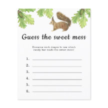 Adivina el dulce desorden juego - Ardilla con bell