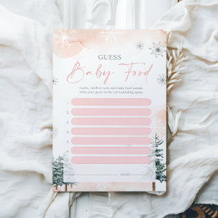 Lámina Adivina el juego Baby Shower de la comida para beb