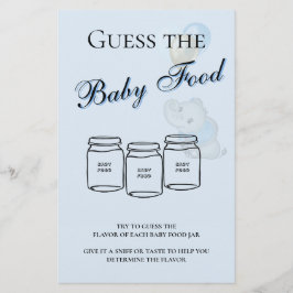Lámina Adivina el Juego de Comida para Bebés en el Baby S