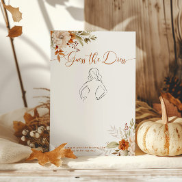 Lámina Adivina el juego de la ducha de novia