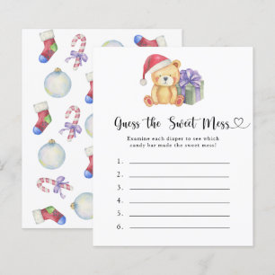 Lámina Adivina el juego Sweet Mess - Oso invernal