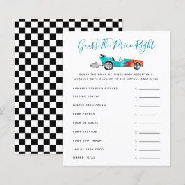 Lámina Adivina el precio en el baby shower del coche de c