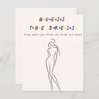 Lámina Adivina el vestido