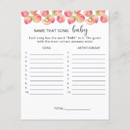 Lámina Adivina esa canción \ Juego de baby shower de Melo