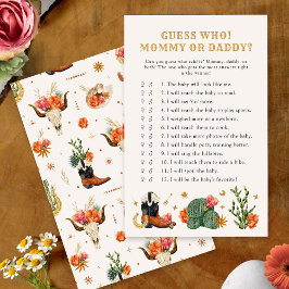 Lámina Adivina occidental quién juega