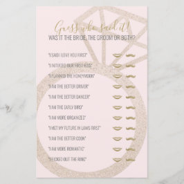 Lámina Adivina quién dijo que el juego de la ducha de nov