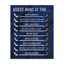 Adivina quién es el Boda de ducha de novia