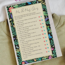 Adivina quién es el gracioso juego de Boda y ducha