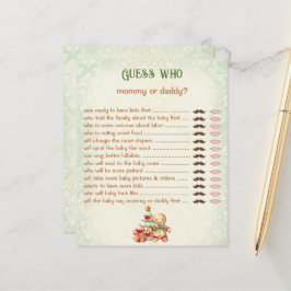 Lámina Adivina quién es la mami Daddy Classic de Baby Sho