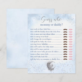 Lámina Adivina quién es la partida de Baby Shower de mamá