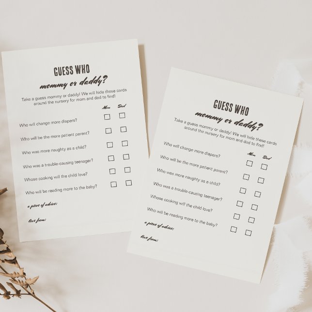 Lámina Adivina quién es la partida de camping rosado de m (Subido por el creador)