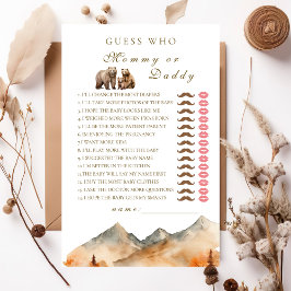 Lámina Adivina quién es mamá o papá