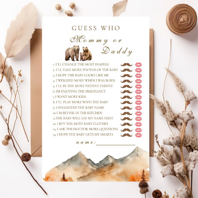 Lámina Adivina quién es mamá o papá (Subido por el creador)