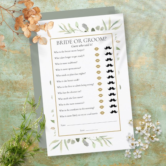 Lámina Adivina quién Juego de Despedida de Soltera con Fo (Subido por el creador)