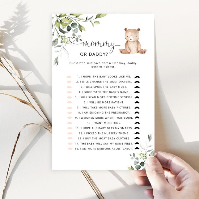 Lámina Adivina quién lo dijo, juego de mamá o papá (Subido por el creador)