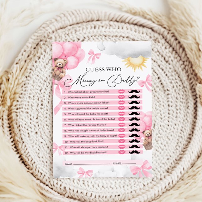 Lámina Adivina quién, mamá o papá, lleva un juego de Baby (Subido por el creador)