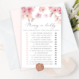 Lámina Adivina rosa de Rubor quién lo dijo, juego de mamá