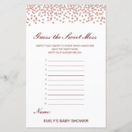 Lámina Adivinar el dulce mess, pañal sucio