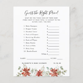 Lámina Adivinar El Precio | Juego Baby Shower