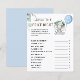 Lámina Adivinar El Precio | Juego de ducha infantil para 