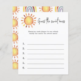 Lámina Adivinen el dulce desorden - juego de ducha de beb