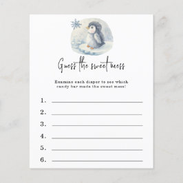 Lámina Adivinen el dulce desorden - juego de ducha de beb