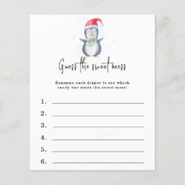 Lámina Adivinen el dulce desorden - juego de ducha de beb