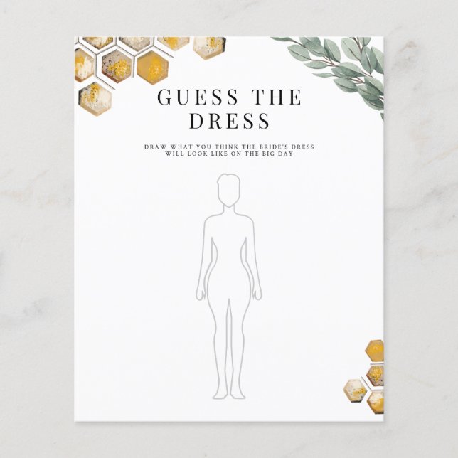 Lámina Adivinen el juego de ducha de vestimenta para novi (Anverso)