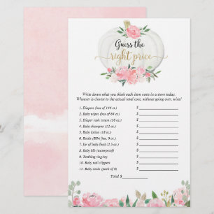 Lámina Adivinen el juego de la ducha de calabazas de caíd