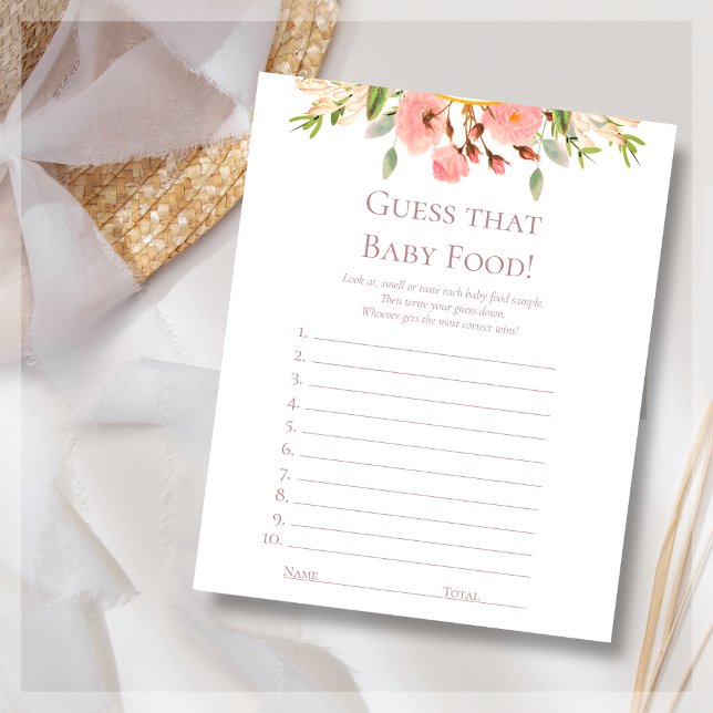 Lámina Adivinen La Comida Del Bebé | Estacionario de jueg (Subido por el creador)