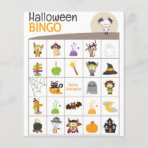 ¡Adorable Chica Mami Halloween BINGO Board!